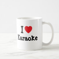 I love Karaoke heart custom personalised