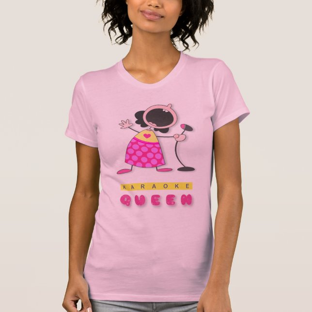 I Love Karaoke | Karaoke Queen T Shirt (Front)