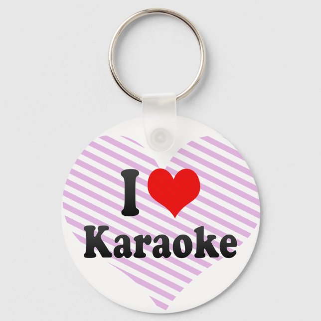 I love Karaoke Key Ring (Front)