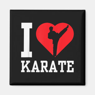 I Love Karate Belt Fighter Coach Martial Arts Magnet