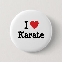 I love Karate heart custom personalised