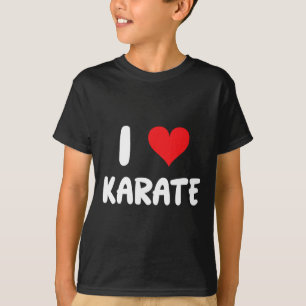 I Love Karate - Heart - Martial Arts T-Shirt
