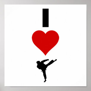 I Love Karate (Vertical) Poster