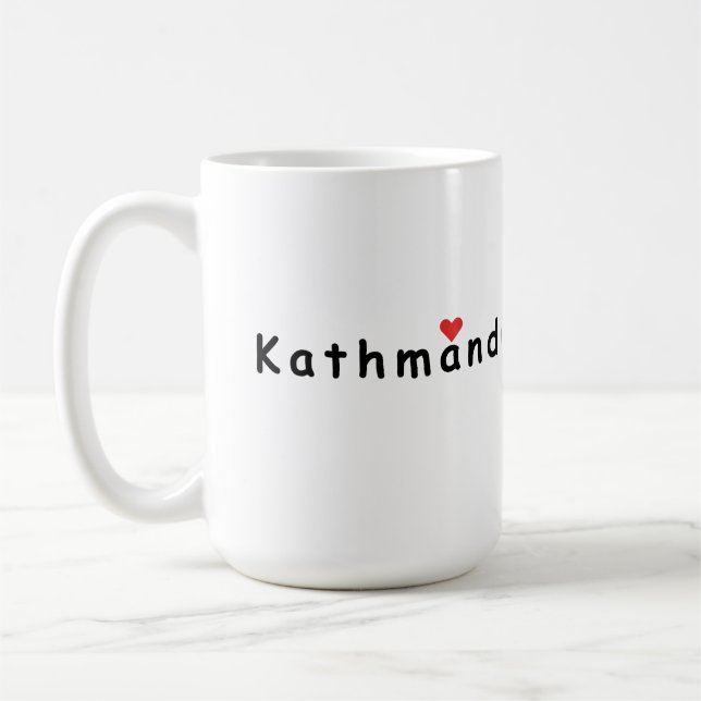 I love Kathmandu Nepal Coffee Mug (Left)