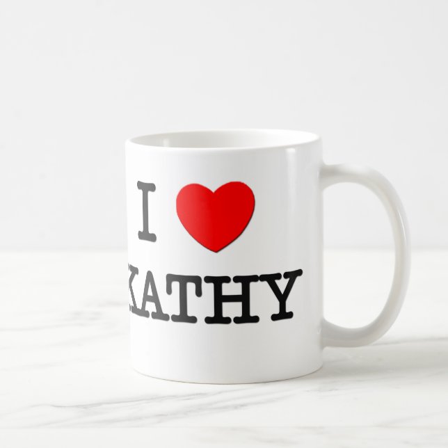 I Love Kathy Coffee Mug (Right)