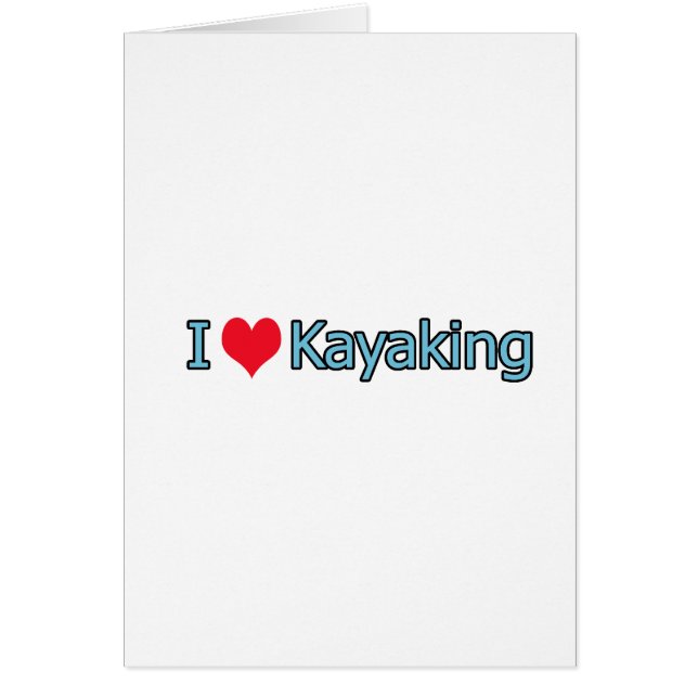 I Love Kayaking Logo (Front)