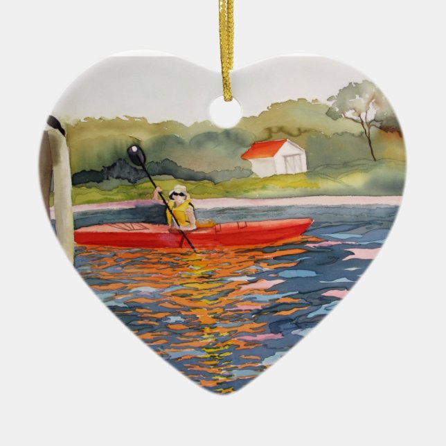 I love Kayaking Ornament (Front)