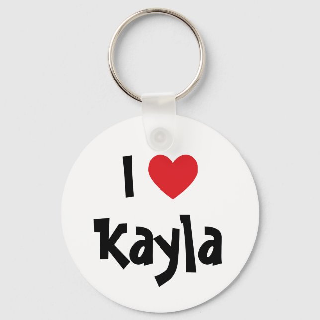 I Love Kayla Keychain (Front)