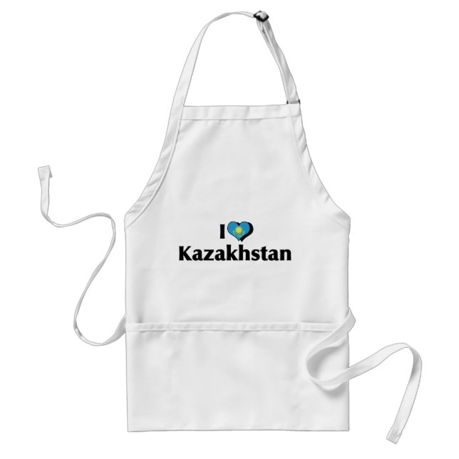 I Love Kazakhstan Flag Standard Apron (Front)