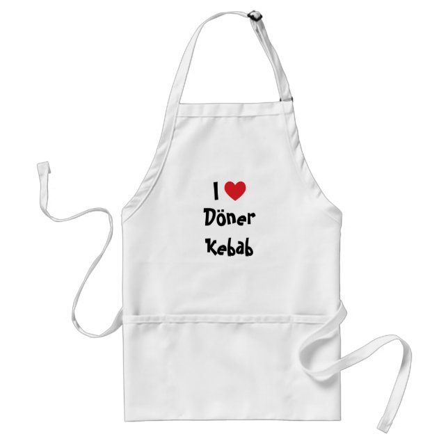 I Love Kebab Standard Apron (Front)