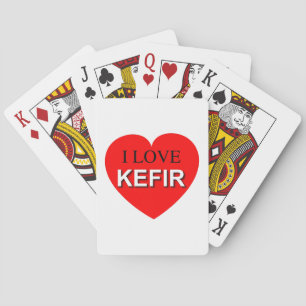 I Love Kefir Playing Cards