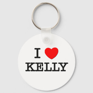 I Love Kelly Key Ring