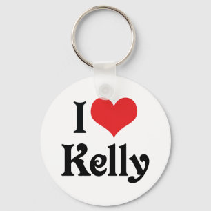 I Love Kelly Key Ring