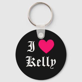 I Love Kelly Key Ring