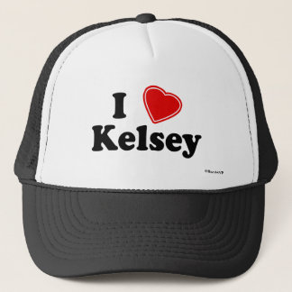 I Love Kelsey Trucker Hat