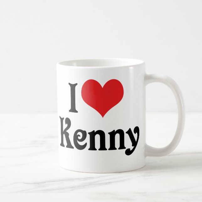 I Love Kenny Coffee Mug (Right)