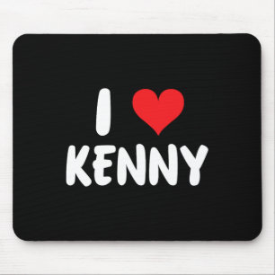 I Love Kenny - Heart - Name Mouse Pad