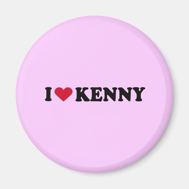 I LOVE KENNY MAGNET (Front)