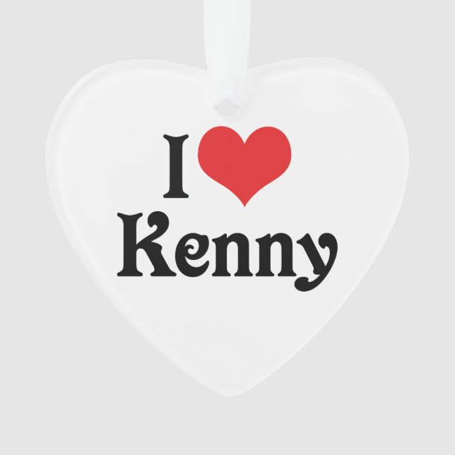 I Love Kenny Ornament (Front)
