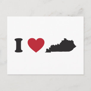 I Love Kentucky Postcard