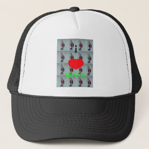I Love Kenya Art Print Trucker Hat