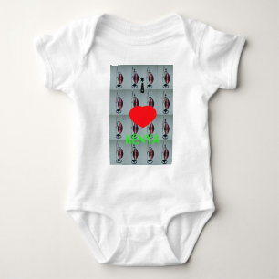 I Love Kenya Baby Bodysuit