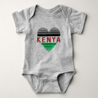 I Love Kenya, Kenyan Heart T-Shirt