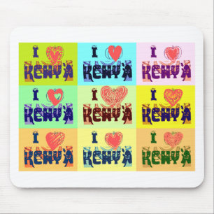 I love Kenya.png Mouse Pad