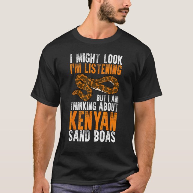 I Love Kenyan Sand Boas Snake Owner 1 T-Shirt (Front)