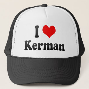 I Love Kerman, Iran Trucker Hat