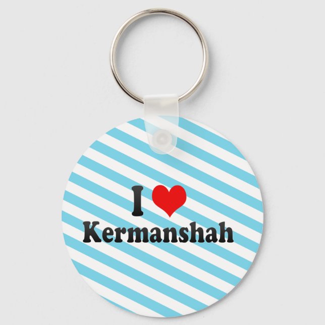 I Love Kermanshah, Iran Key Ring (Front)