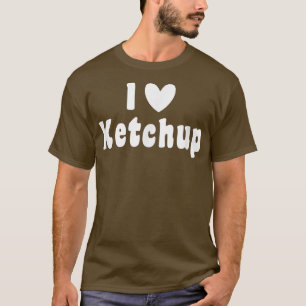 I Love Ketchup Bottle Summer Barbeque Funny Hallow T-Shirt