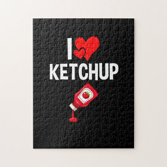I love Ketchup Jigsaw Puzzle (Vertical)