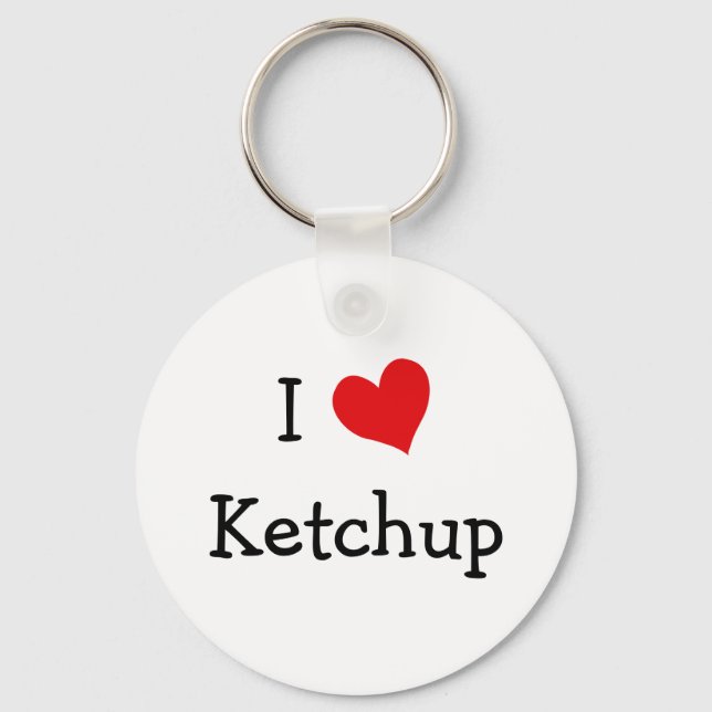 I Love Ketchup Key Ring (Front)