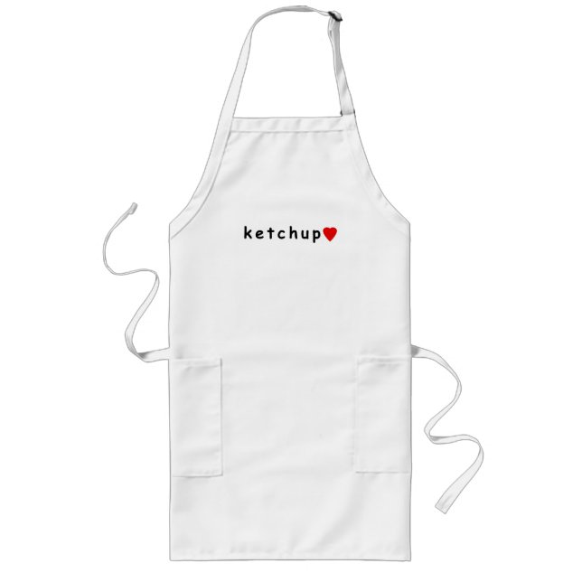I love ketchup long apron (Front)