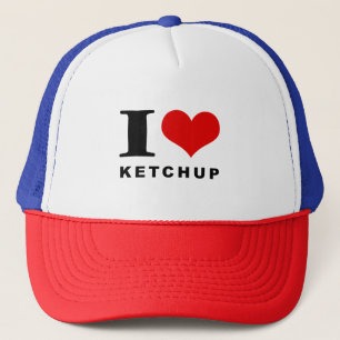 I love ketchup trucker hat