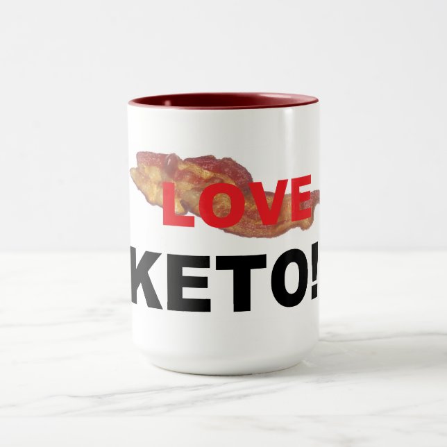I Love Keto Popular Bacon Mug (Center)