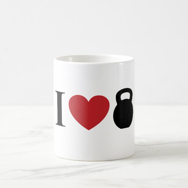I LOVE KETTLEBELL COFFEE MUG (Center)
