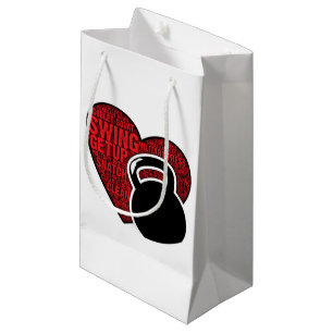 I LOVE KETTLEBELL DESIGN SMALL GIFT BAG