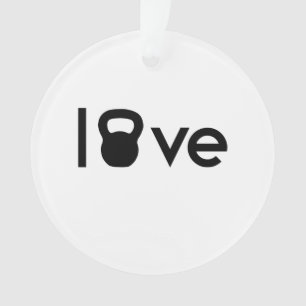 I Love Kettlebells Ornament