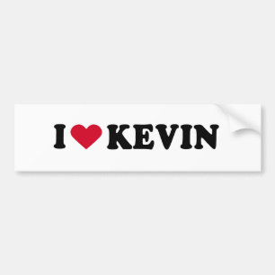 I LOVE KEVIN BUMPER STICKER
