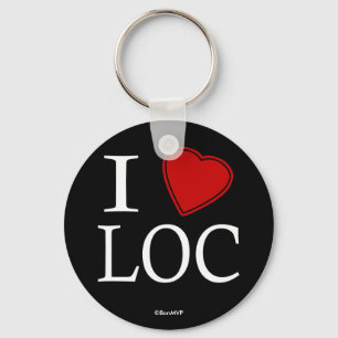 I Love Key Ring