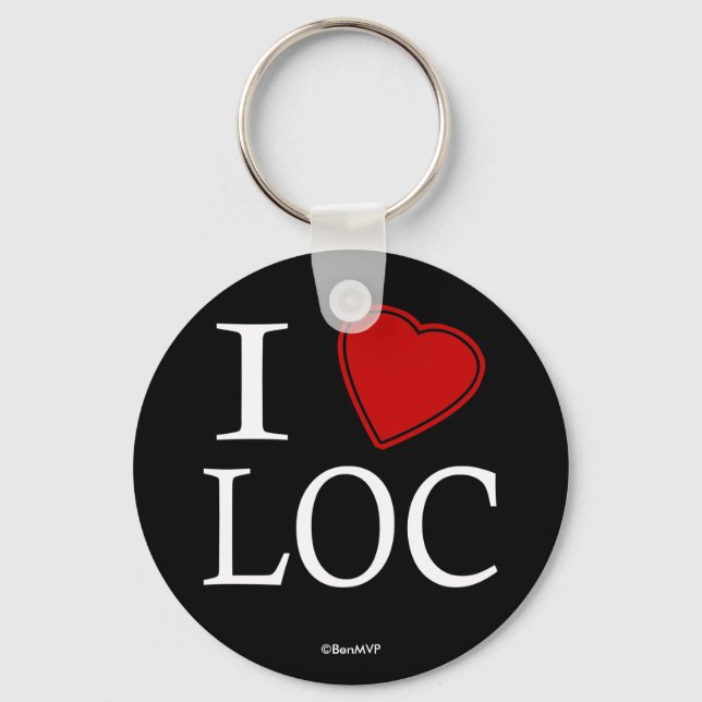 I Love Key Ring (Front)