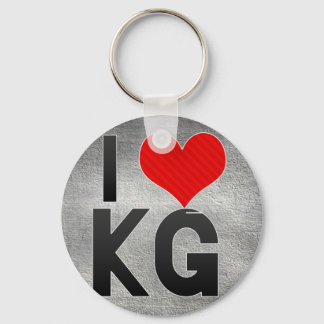 I Love KG Key Ring