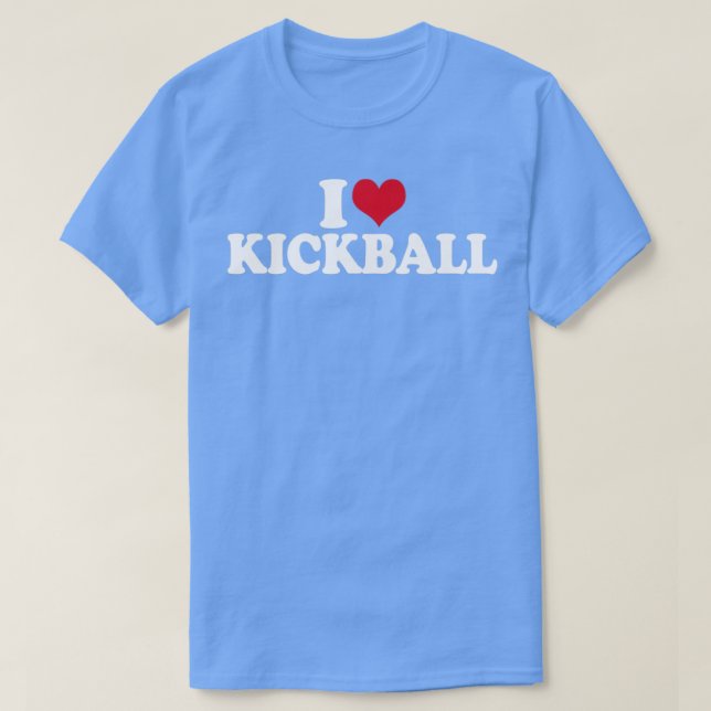 I Love Kickball T-Shirt (Design Front)