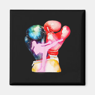 I Love Kickboxing Is Kickboxing Girl Is Woman Kick Magnet