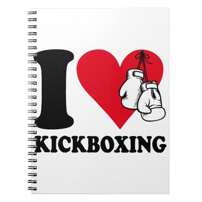 I love kickboxing notebook (Front)