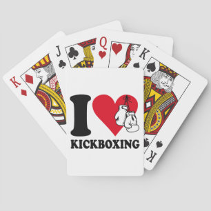 I love kickboxing playing cards