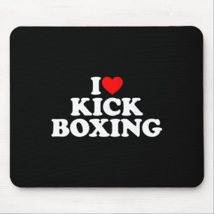 I Love Kickboxing Shirt Kickboxing Lover I Heart K Mouse Pad