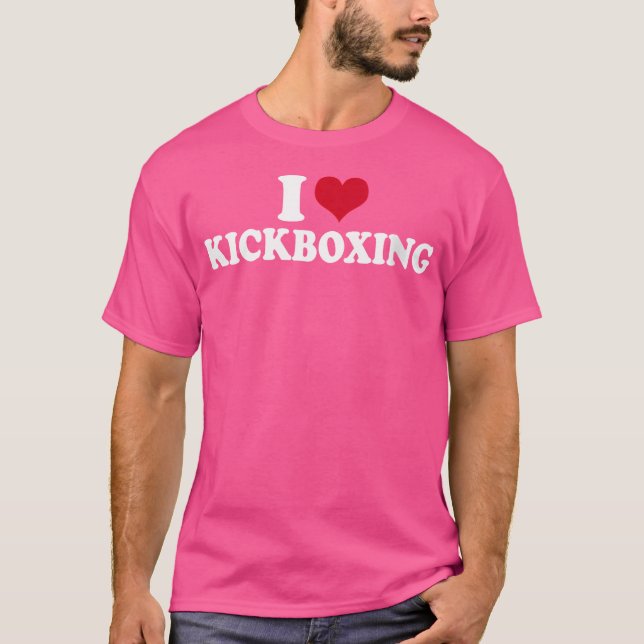 I Love Kickboxing T-Shirt (Front)
